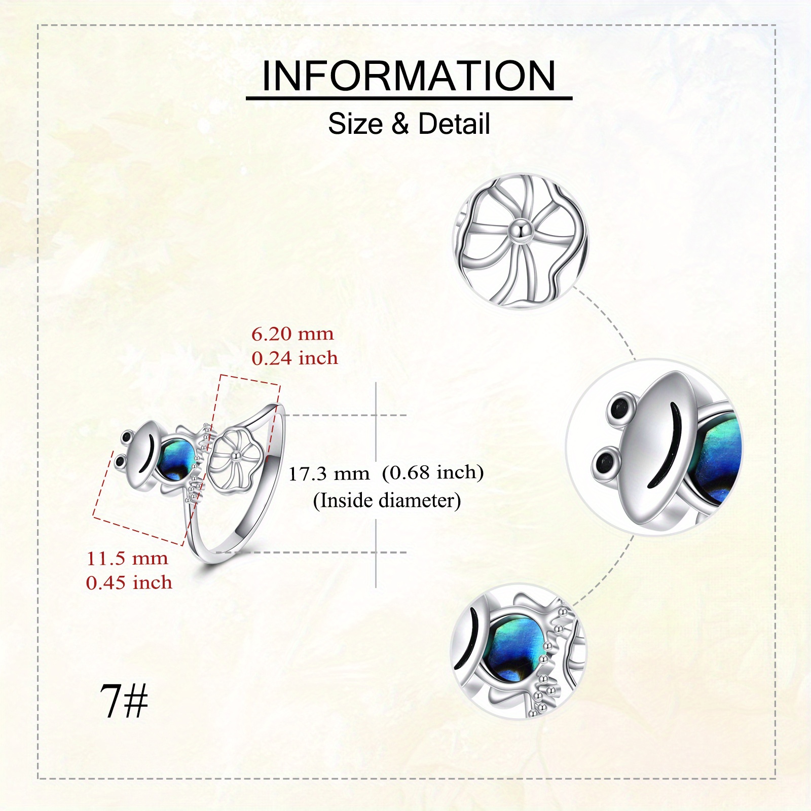 925 Silver Frog Ring for Women Gift